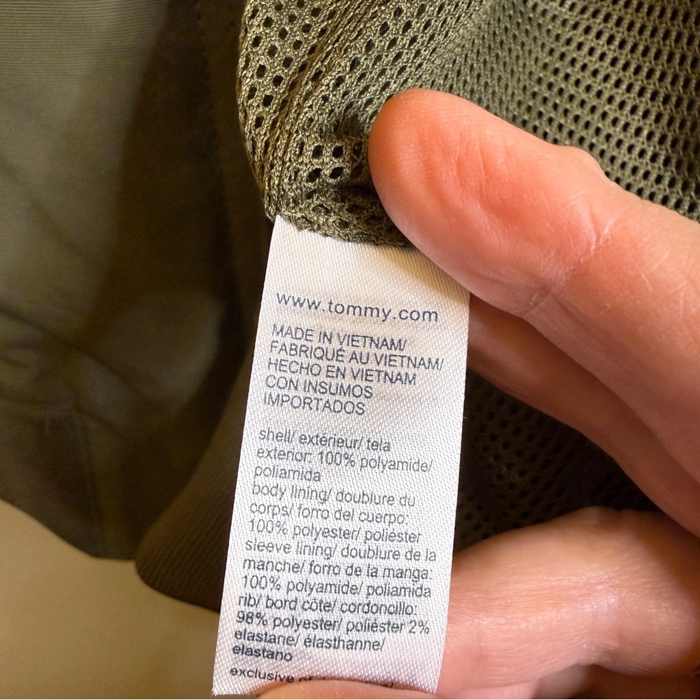 NWT Tommy Hilfiger Olive Green Military Jacket - Picture 6 of 10
